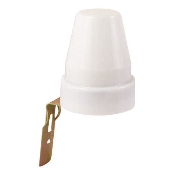 Détecteur crépusculaire Blanc apparent rond IP44 maximum 500W Led vue 1