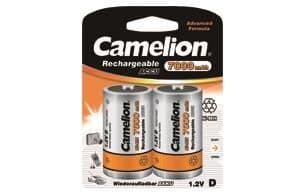 Camelion - pile rechargeable Ni-Mh - D / LR20 - 7000mAh - 2 pièces vue 1