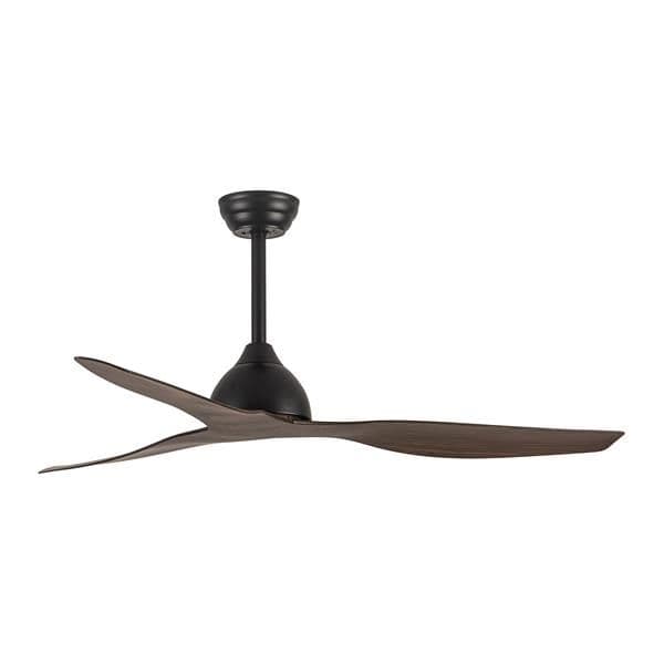 Ventilateur décoratif couleur bois avec télécommande diamètre 132 30W DC vue 1