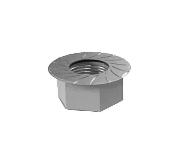 Ecrou à bride hexagonale avec denture M10 - Din 6923 vue 1