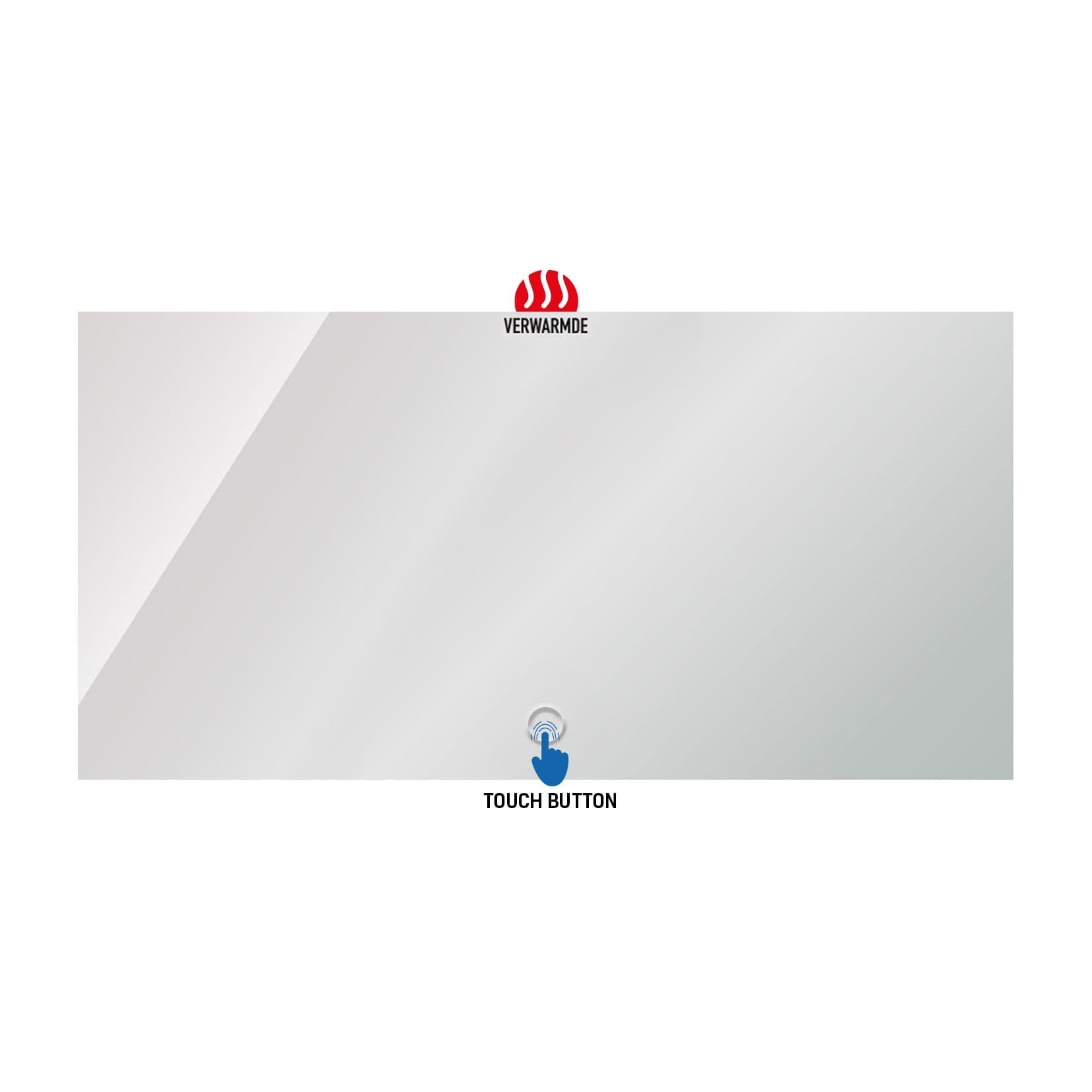 ALONI QUEEN MIROIR - AVEC ÉCLAIRAGE LED - RECTANGULAIRE - SANS CADRE - AVEC CHAUFFAGE - TEMPÉRATURE DE COULEUR LED 3500-6500K - 120X60CM vue 1