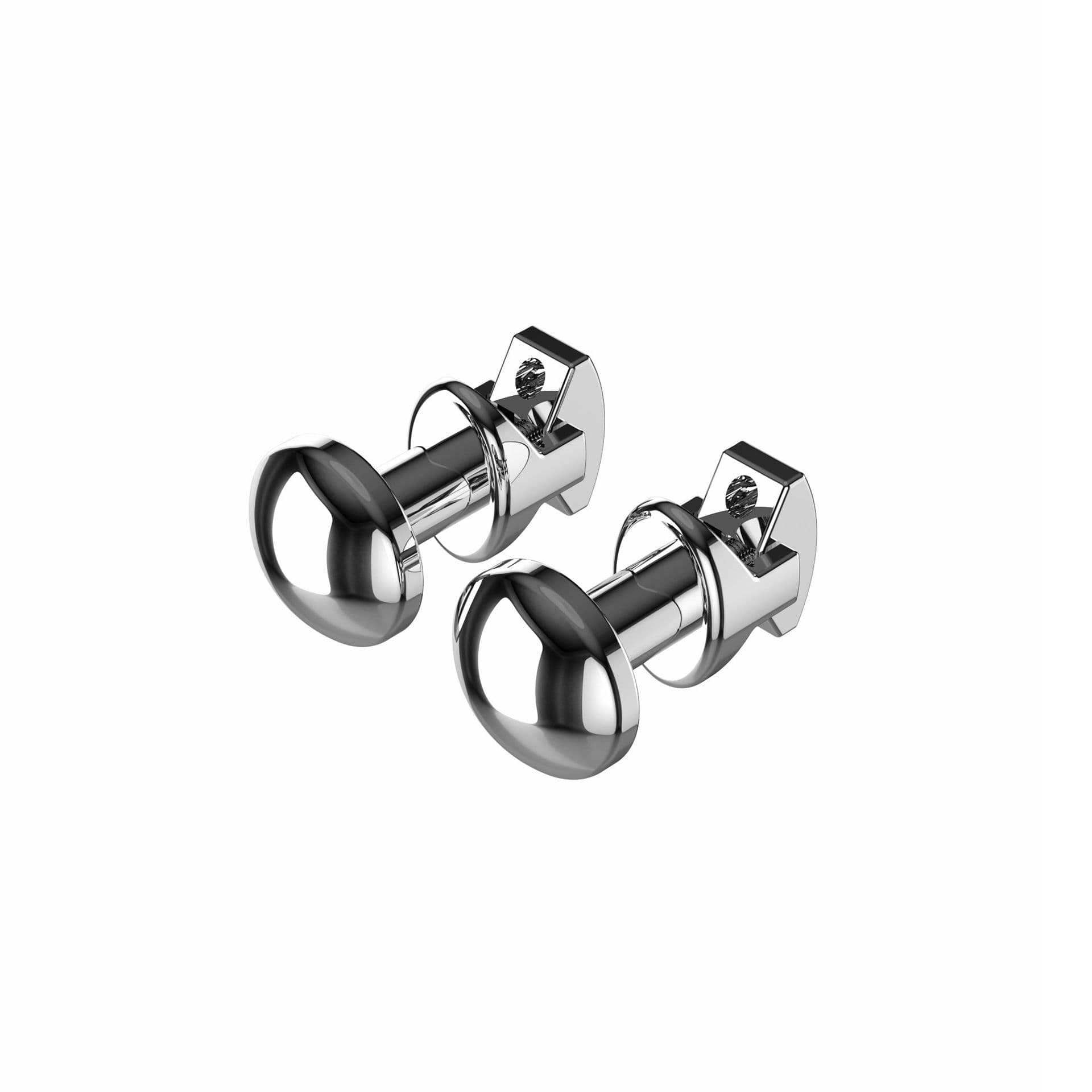 BOUTON SECHE-SERVIETTES CHROME (PRIX PAR 2PCS) vue 1