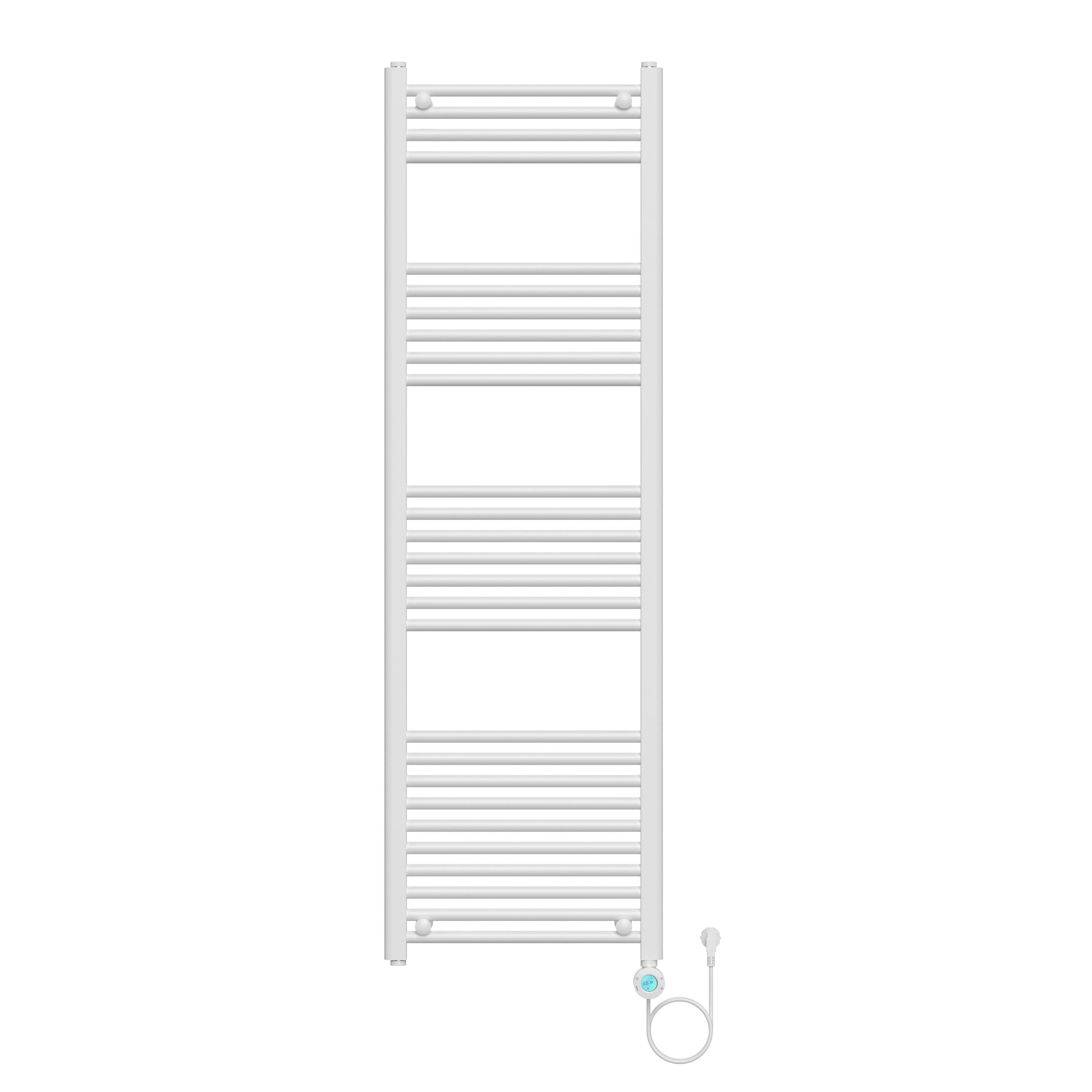 BELRAD SÈCHE-SERVIETTES ÉLECTRIQUE – AVEC THERMOSTAT NUMÉRIQUE PROGRAMMABLE – SMART WIFI - RACCORD À DROITE – 900W – 1600X500 MM – BLANC BRILLANT vue 1
