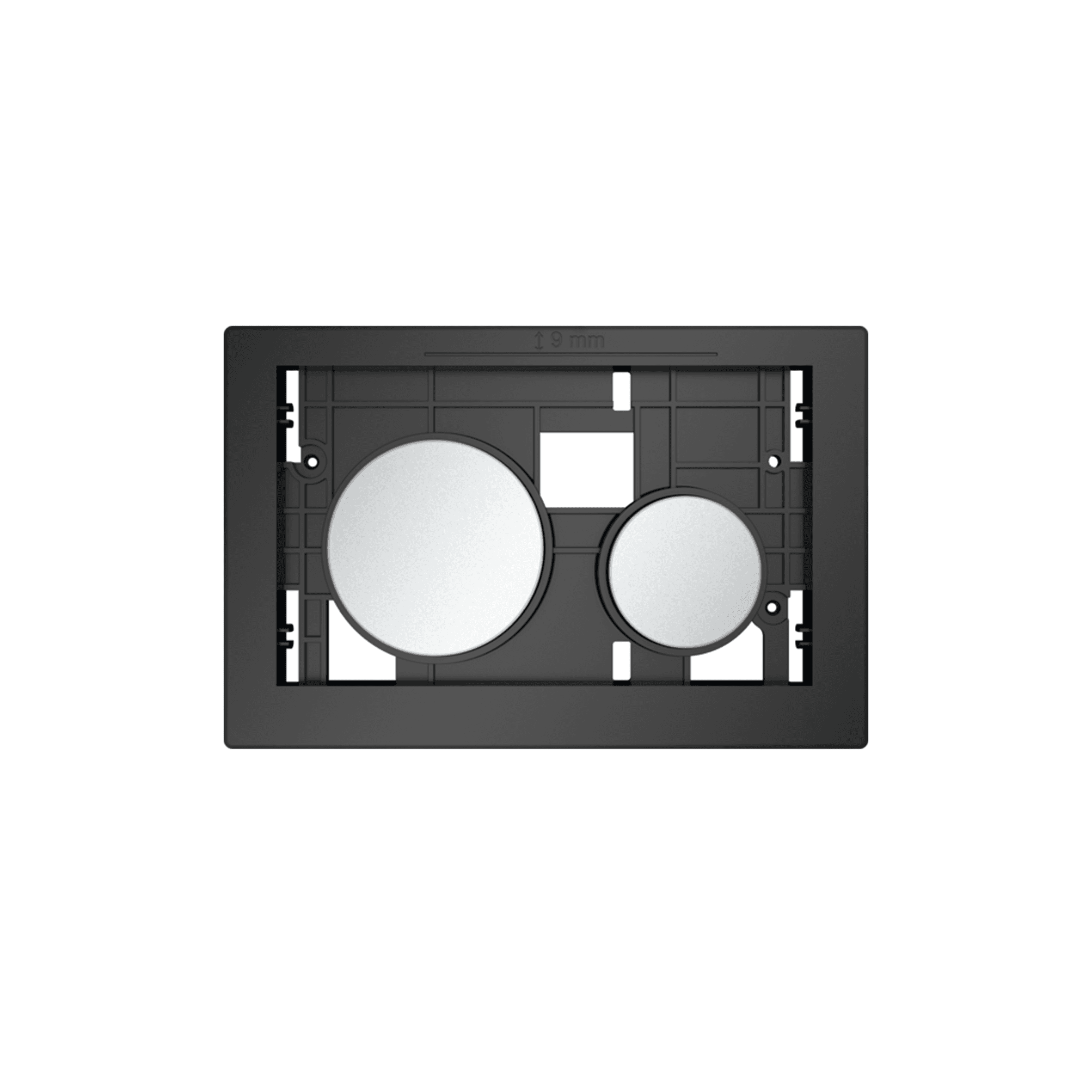 BOUTONS POUR PLAQUE DE DÉCLENCHEMENT TECELOOP, TOUCHES CHROMÉES MATES vue 1