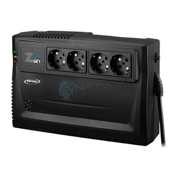 Onduleur 230V 230V - Infosec Zen Live 1000VA UPS line interactive - 4 x prise vue 1