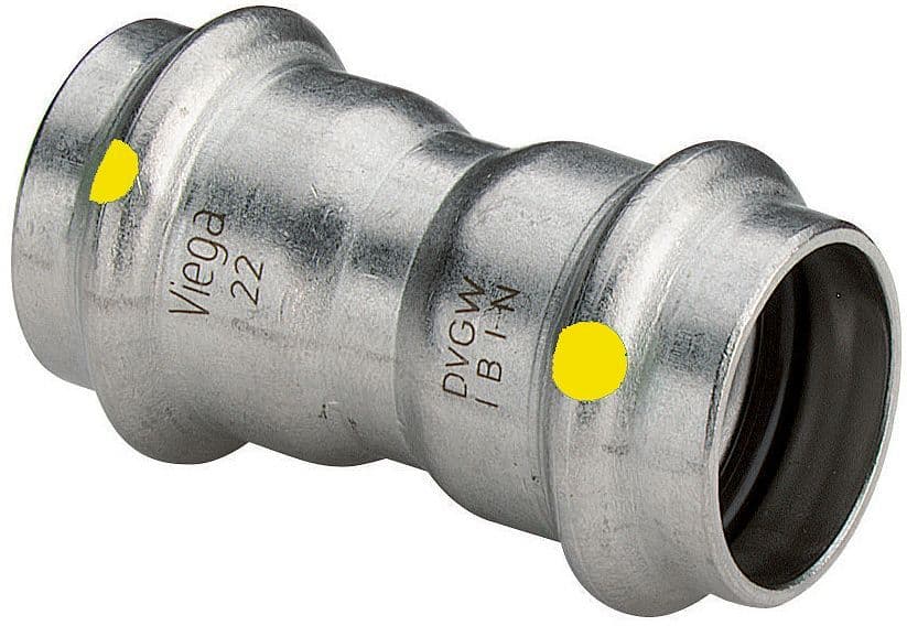 MOF 22MM SANPRESS INOX GAS VIEGA vue 1