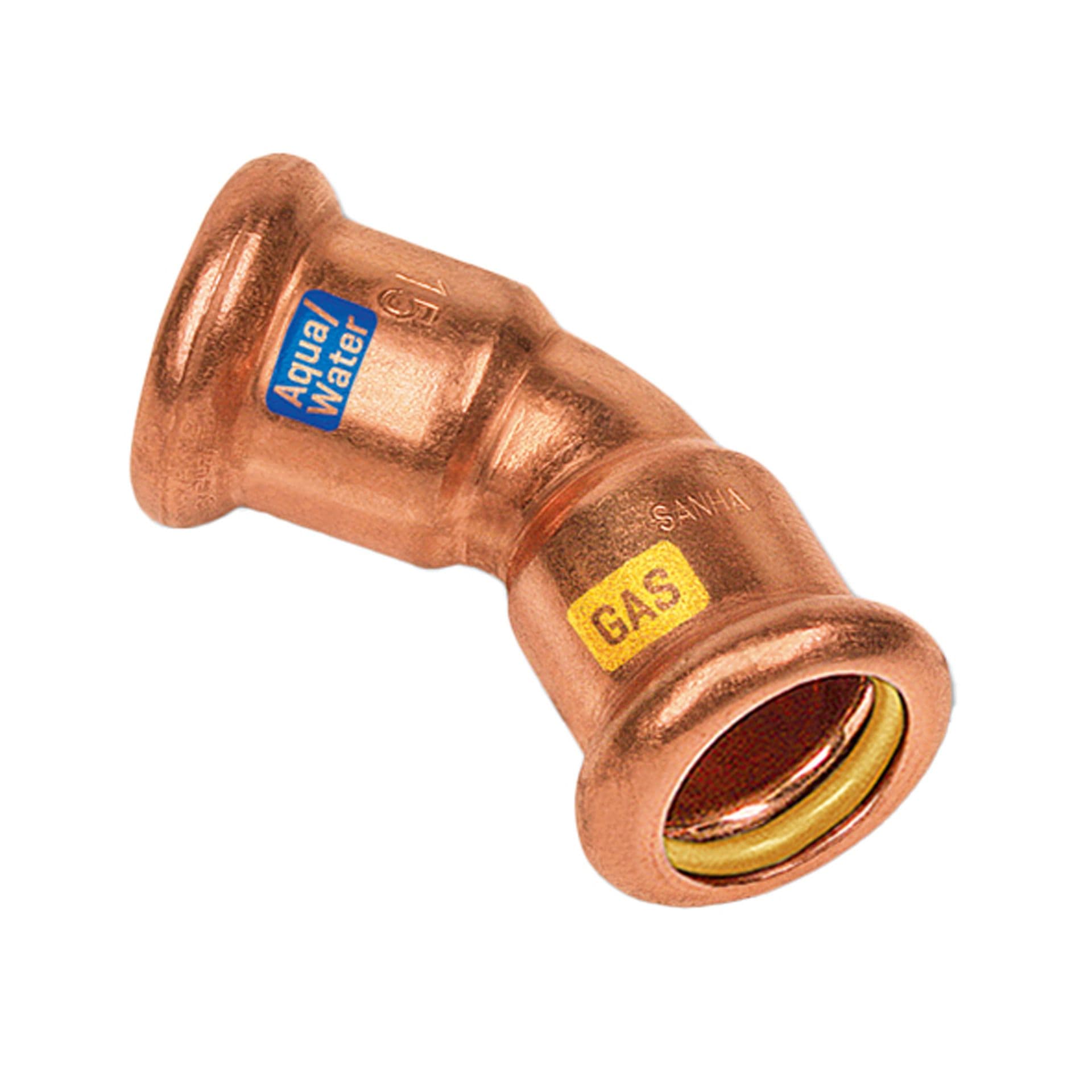 HYDROGAS COURBE 45° F/F 15 vue 1