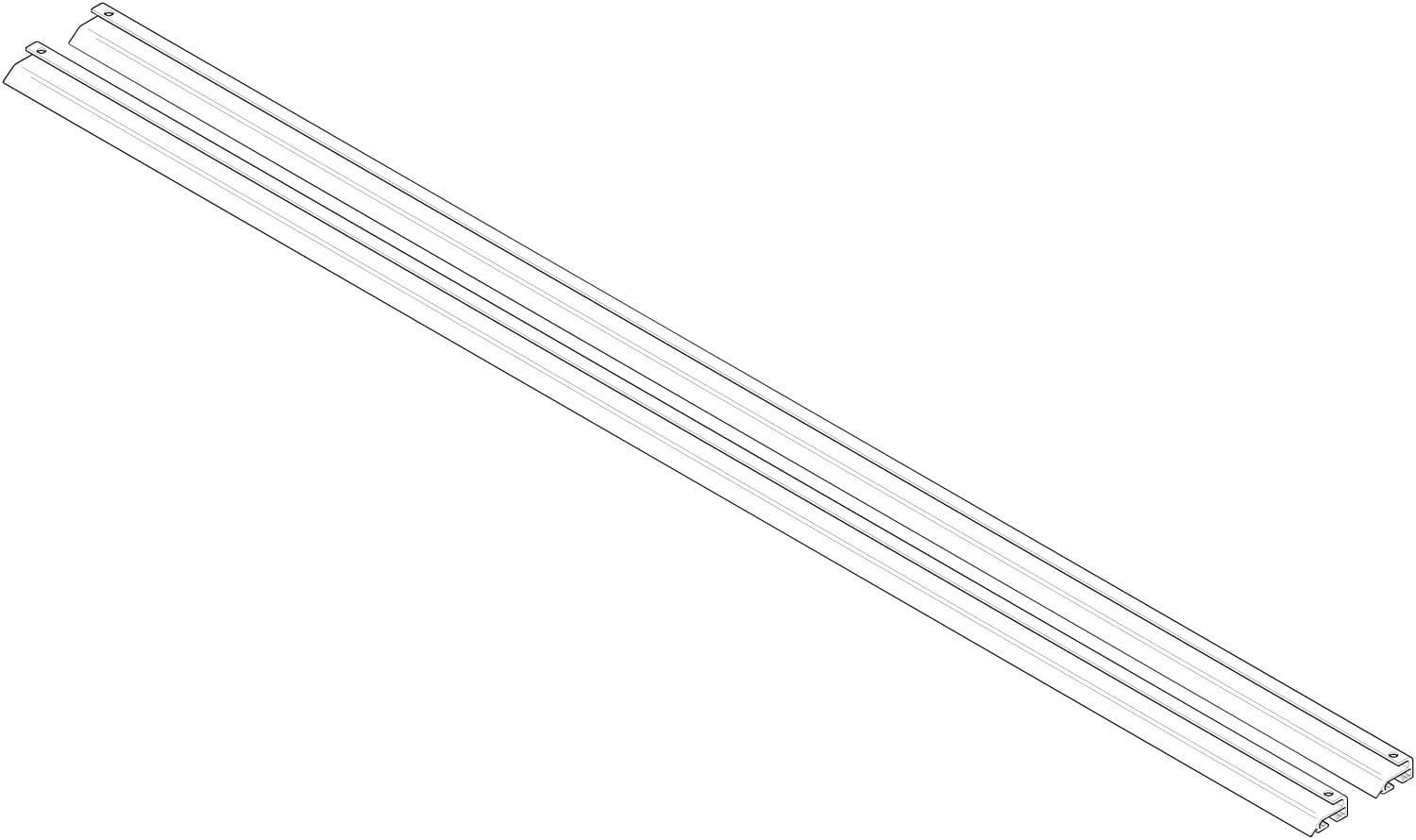 RAIL DE MONTAGE (2PCS) PANNEAU BULEX VERTICALE APPARENT PLAT vue 1