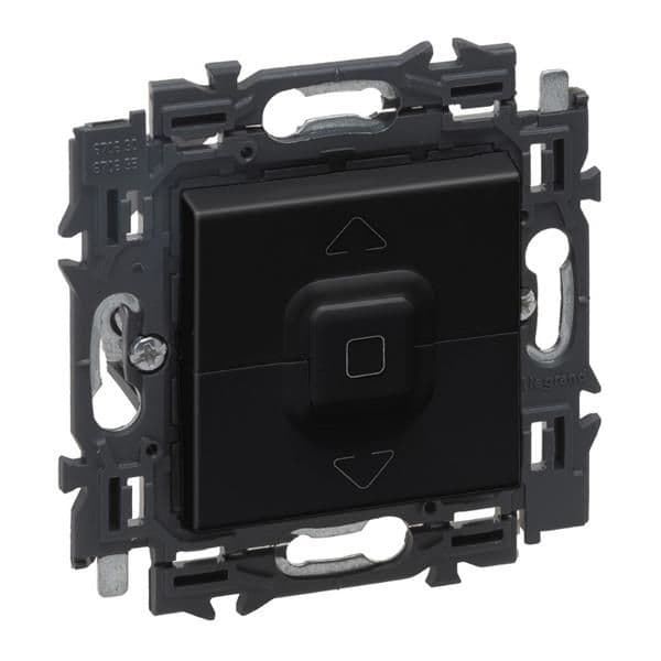 Valena interrupteur volets roulants appareil complet Noir à griffes vue 1