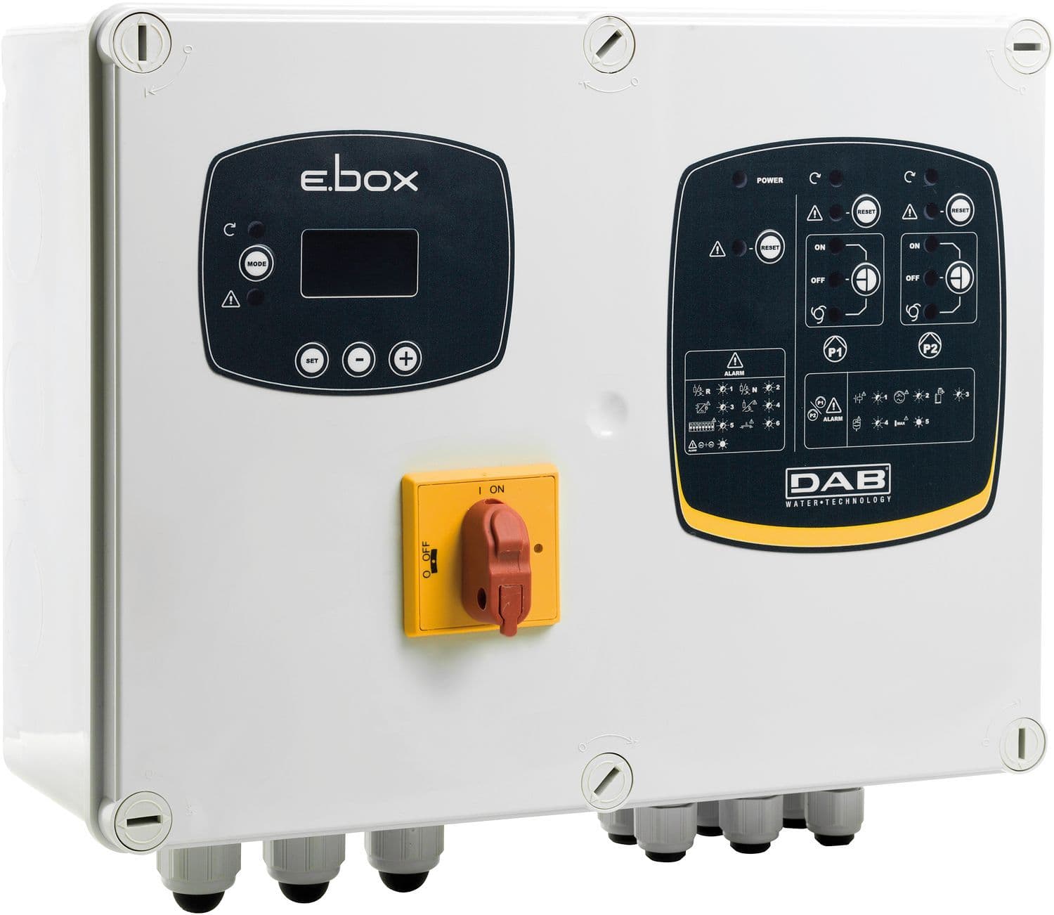 PANNEAU NG E.BOX PLUS DAB MONO/TRIPHASE 1-2 POMPES vue 1