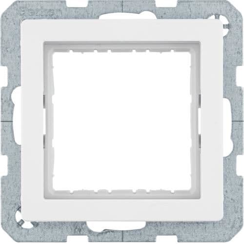 Adaptateur 45 x 45mm pour Berker Q.1 / Q.3 Blanc polaire vue 1
