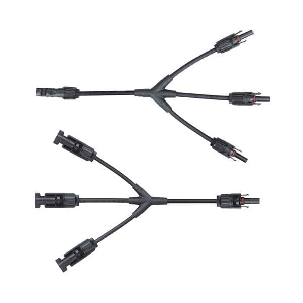 3 x MC4 splitter, Y type for photovoltaic panels. compatible with PV wires: 1.5 - 6mm², IP67, resist vue 1