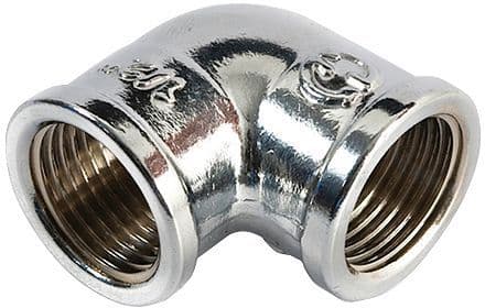 COUDE FILETE LAITON 3/4" FF CHROME vue 1