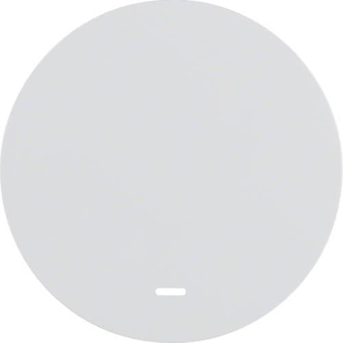 Touche avec voyant transparent Berker R.1 / R.3 Blanc polaire, brillant vue 1