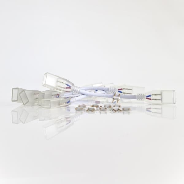 Broche pour neon cordon lumineux, avec alimentation, ensemble de 5 pièces vue 1