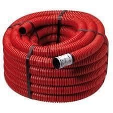 Tube de protection avec tire fil Rouge diamètre 110mm rouleau de 50m vue 1