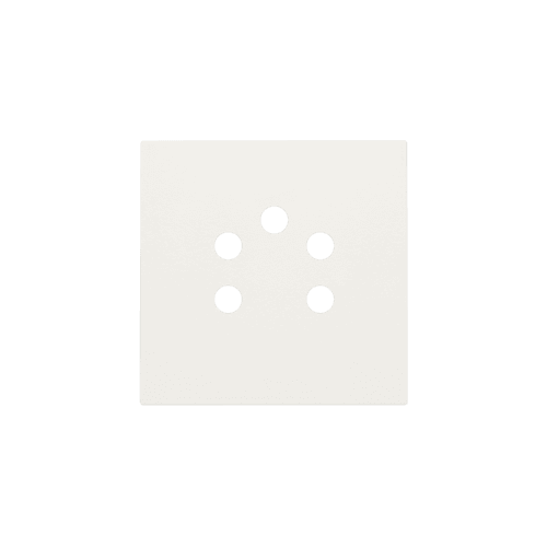 Set de finition pour prise téléphonique à cinq pôles, couleur white vue 1
