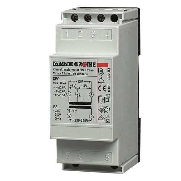 Gt 3158 transfo de sonnerie 12V / 1,0A vue 1
