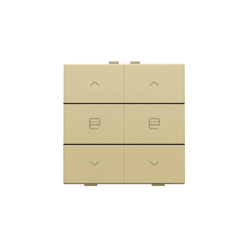 Commande de moteur double pour Niko Home Control, couleur gold coated vue 1