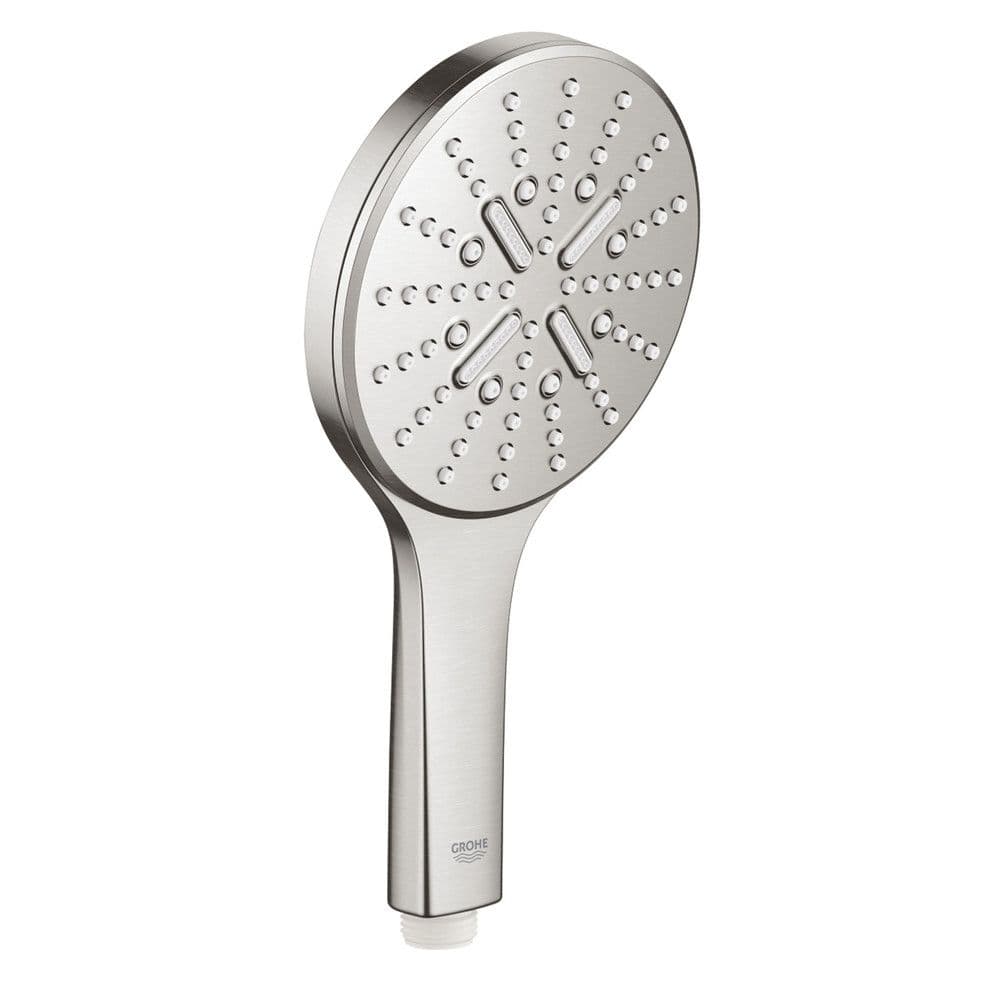 Grohe Rainshower 130 SmartActive douchette à mains 3jets EcoJoy Supersteel vue 1