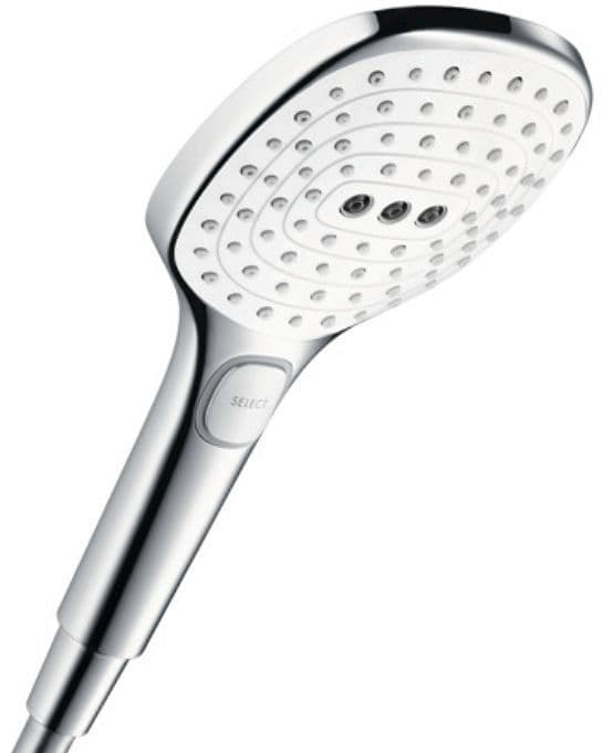 DOUCHE A MAIN RAINDANCE SELECT E120 3JET HANSGROHE CHROME-BLANC vue 1