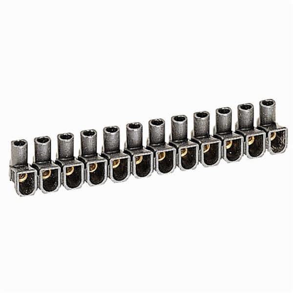 Barrette Hypo - capacité 6mm² 24A maximum - Noir - 122 x 18 x 18mm vue 1