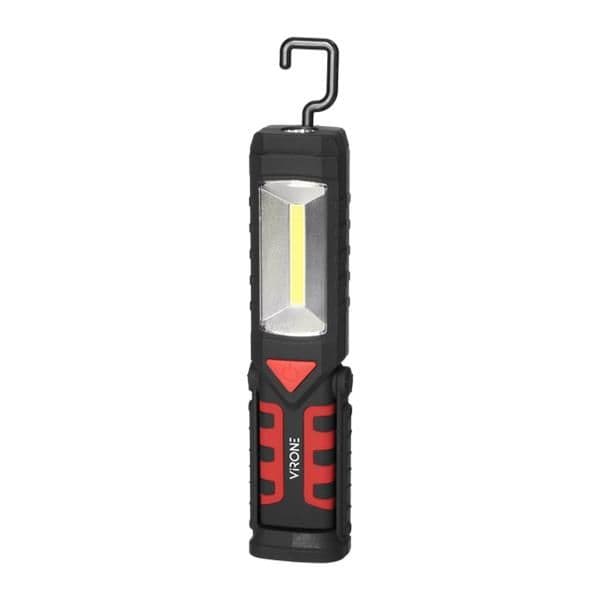 Lampe de travail Led COB rechargeable 3W + 1W Led 2800mAh avec powerbank vue 1