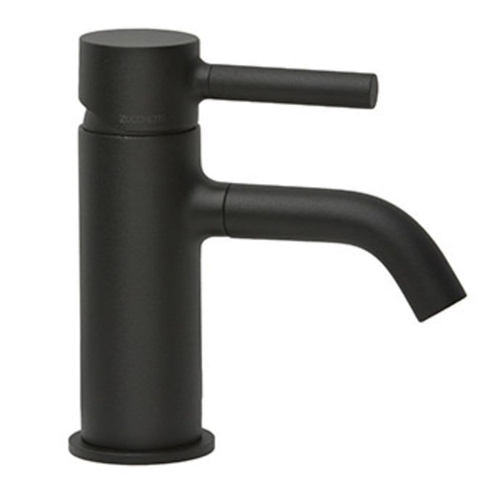 Zucchetti Pan levier unique mélangeur de lavabo Noir mat gaufré vue 1