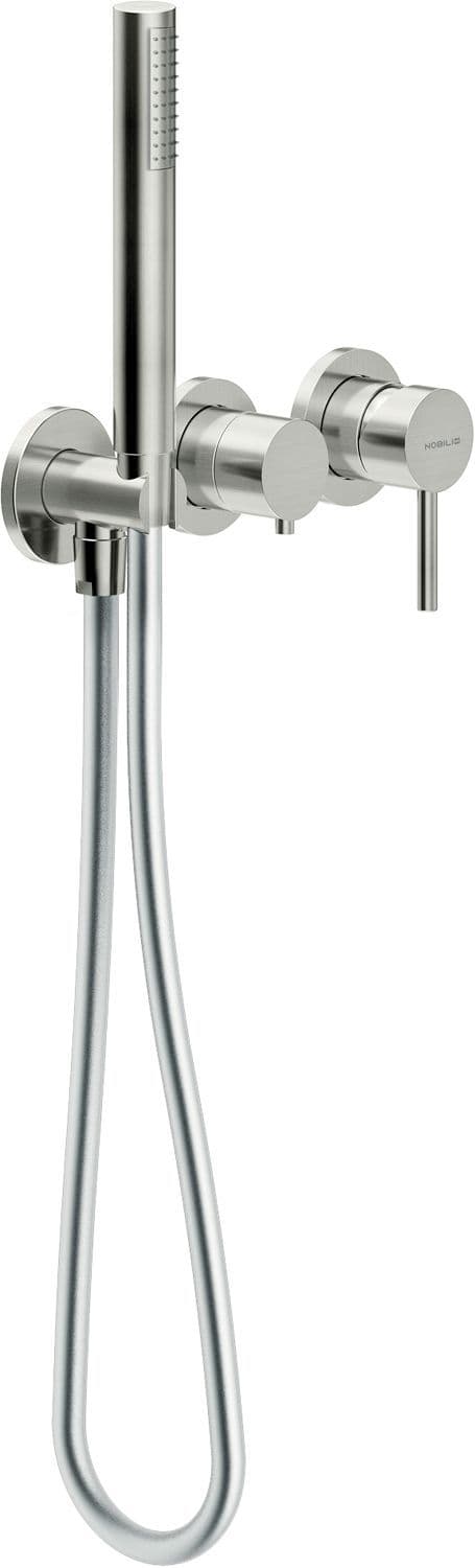 SET DE FINITION 3TROU MITIGEUR BAIN/DOUCHE MURAL LIVE/VELIS NOBILI INOX vue 1