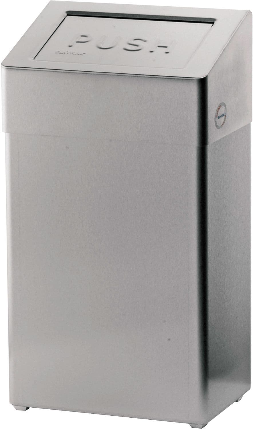 POUBELLE A CLAPET SANTRAL C&C 50L INOX BROSACE vue 1