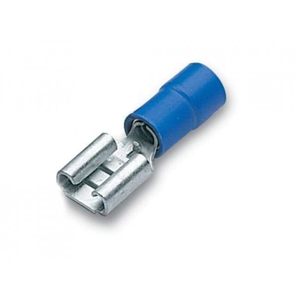 Faston femelle isolé 1.5 - 2.5mm² 6.3 x 0.8 Bleu vue 1