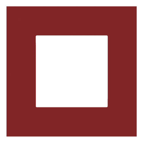 Plaque de recouvrement simple, couleur Niko Pure natural red vue 1