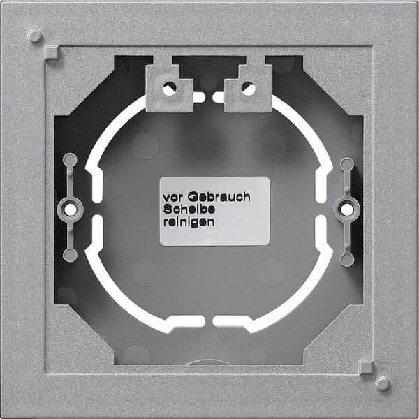 Boîtier apparent, construction plate teinte Alu 1 x pour standard 55, E2, Event, Esprit - pour vue 1