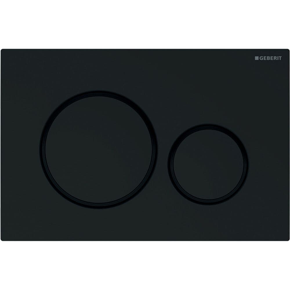 Geberit Sigma20 plaque de commande noir/noir mat vue 1