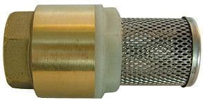 CLAPET DE PIED LAITON AVEC PANIER INOX 5/4" vue 1