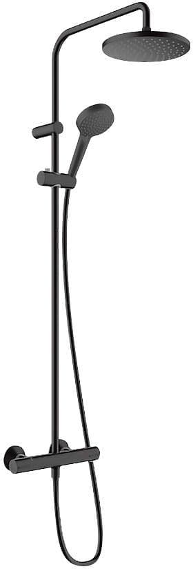 COLONNE DE DOUCHE+ THERMOSTAT VERNIS BLEND 200 HG ECOSMART NOIR MAT 9 LITRE/MINUTE vue 1
