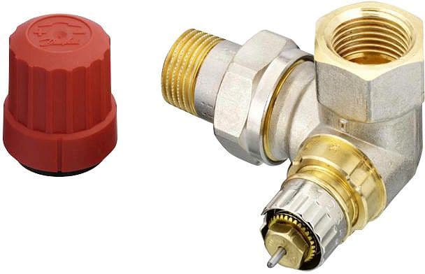 VANNE RADIATEUR THERMOSTATIQUE DANFOSS EQUERRE DOUBLE L 1/2"MF vue 1