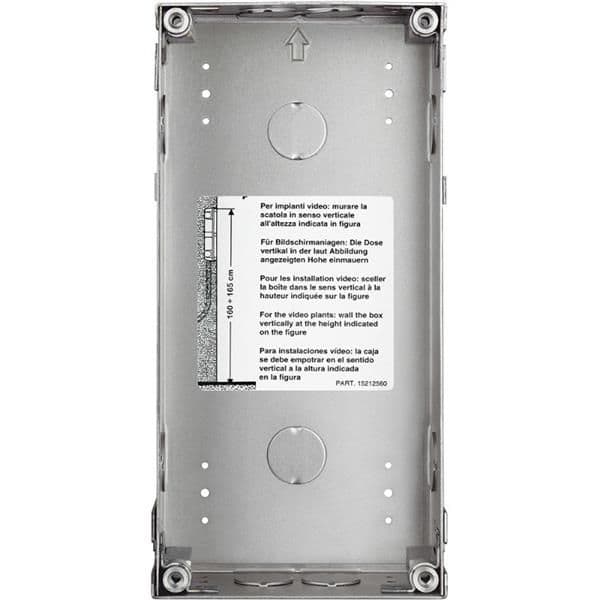 Boîte d'encastrement antivandale 2 modules vue 1