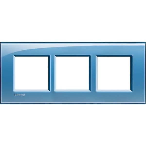 LivingLight - plaque rectangulaire 3 x 2 modules 57mm Bleu vue 1