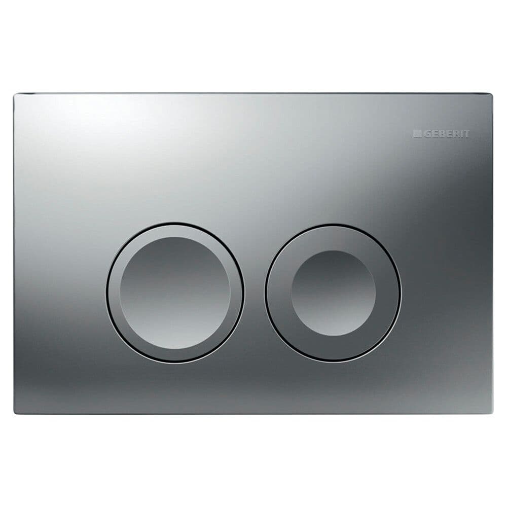 Geberit Delta 25 plaque de commande chrome vue 1