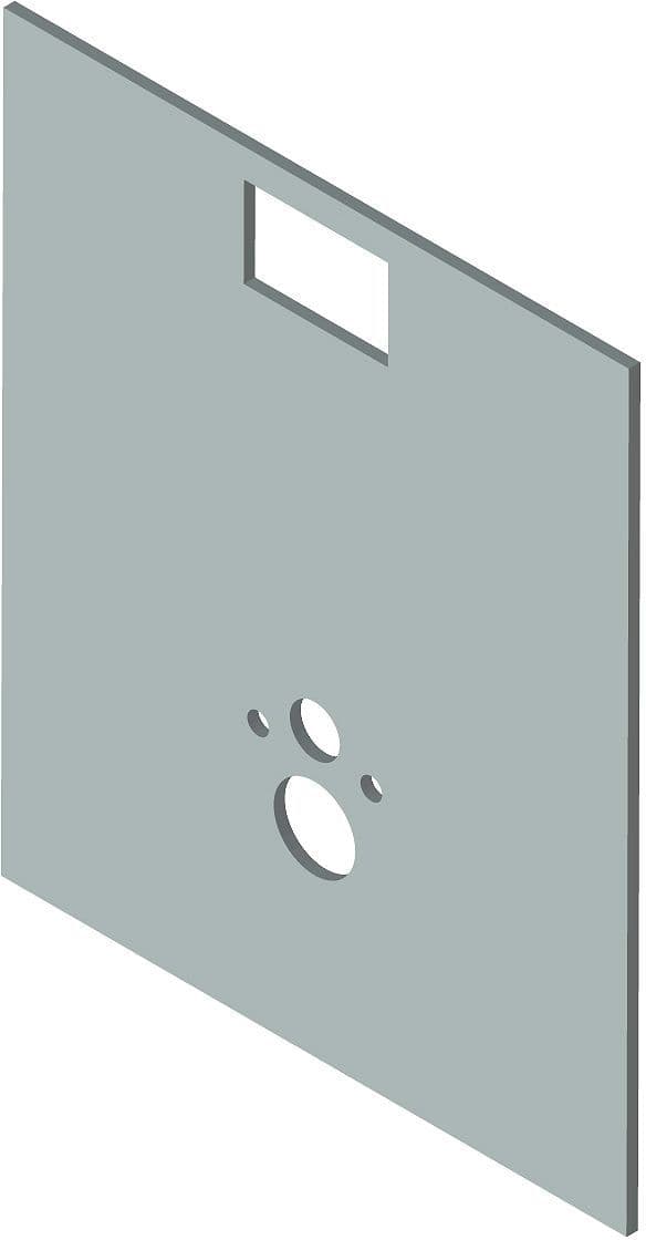 PLAQUE DE RECOUVREMENT SYSTEMFIX/DUOFIX MDF PASPARTOE vue 1