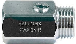 ROBINET A BILLE BALLOFIX DROIT 1/2"M-1/2"F CHR vue 1