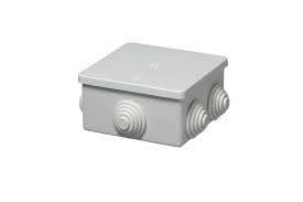 Boîte de dérivation avec 6 passe fils IP44 80 x 80 x 40 max 20mm vue 1