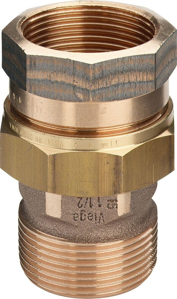 Viega union 3-pièces bronze 4/4"MF vue 1