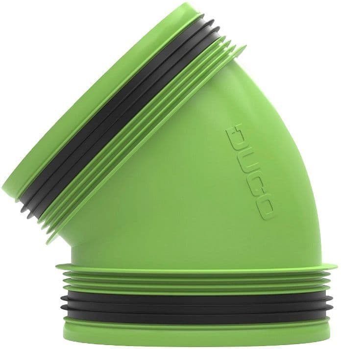 PIECE DE CONNECTION 45°+JOINT D160-D160 DUCO vue 1