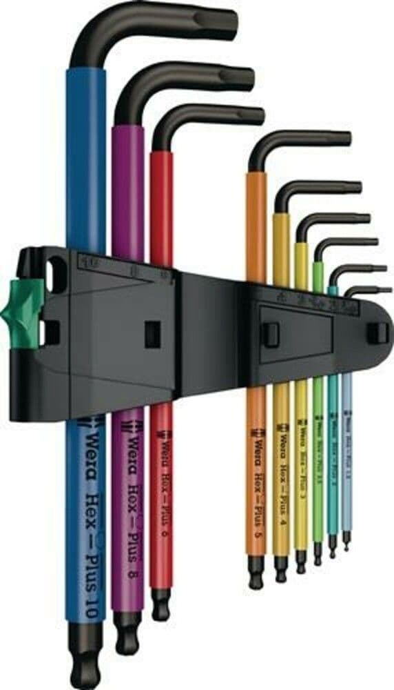 WERA JEU DE CLES MALES COUDEES 9 PCS vue 1