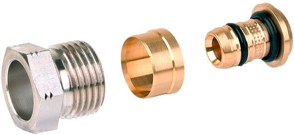 RACCORD A COMPRESSION HONEYWELL ALUPEX 1/2"-16X2MM vue 1
