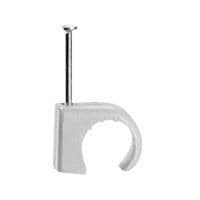 Attache multifix câble 25 à 32 Gris Ral 7035 pointe 50mm vue 1