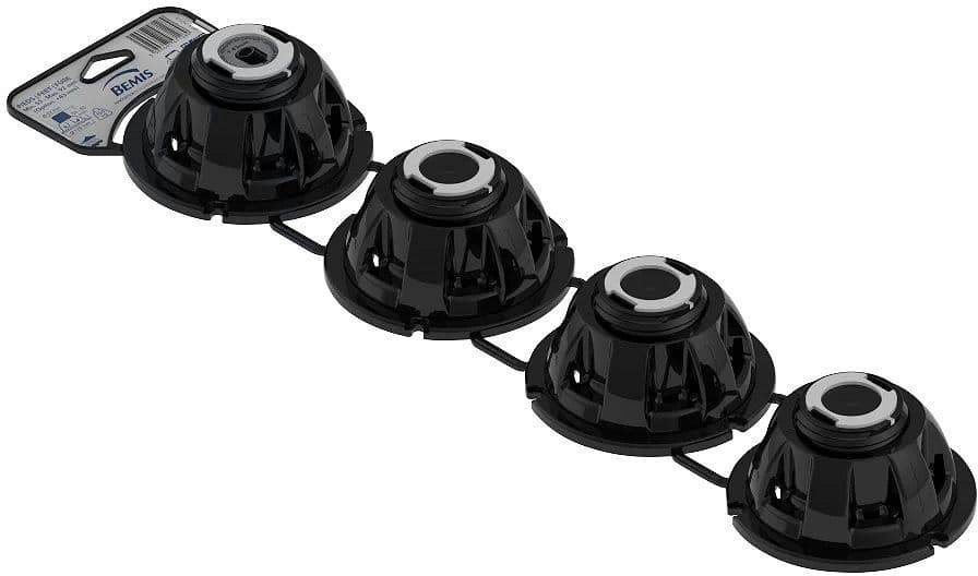 SET DE 4 PIEDS REGLABLES POUR DOUCHE 93-122MM vue 1