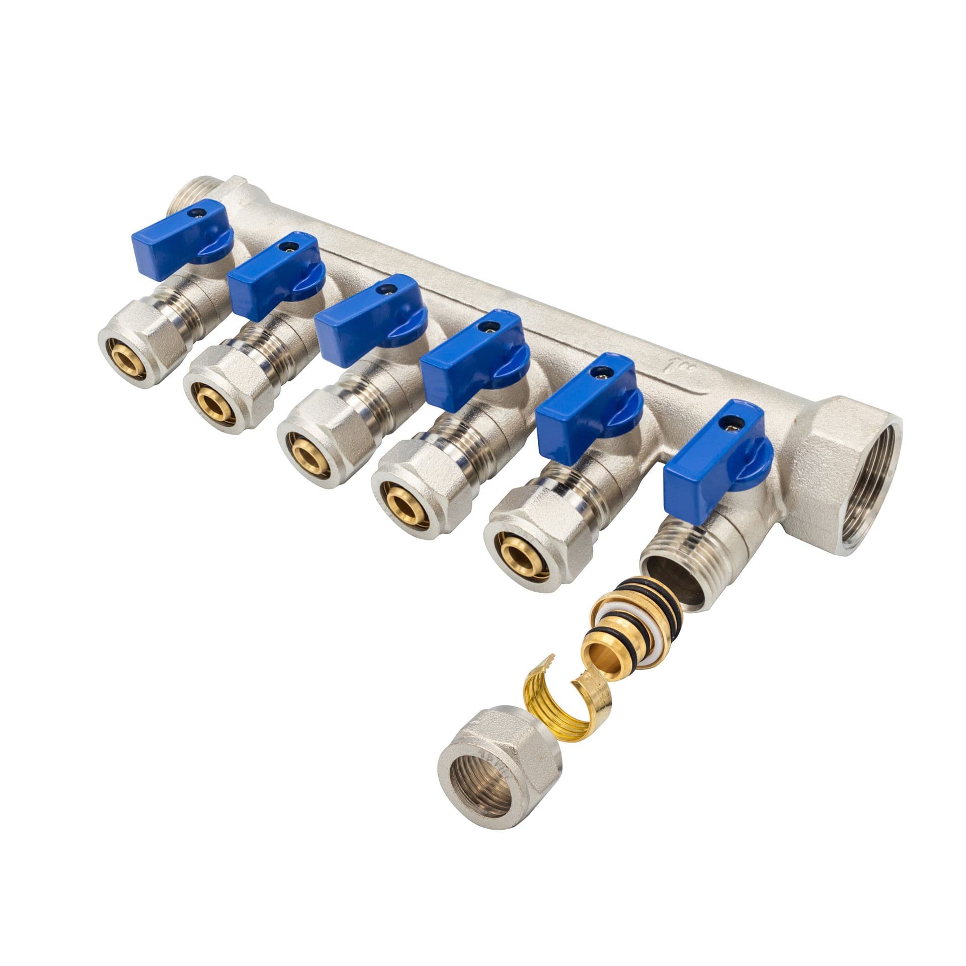 COLLECTEUR A VANNE MF-1" 6X16 BLEU vue 1